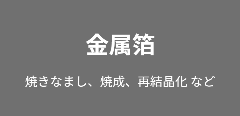 金属箔のボタン